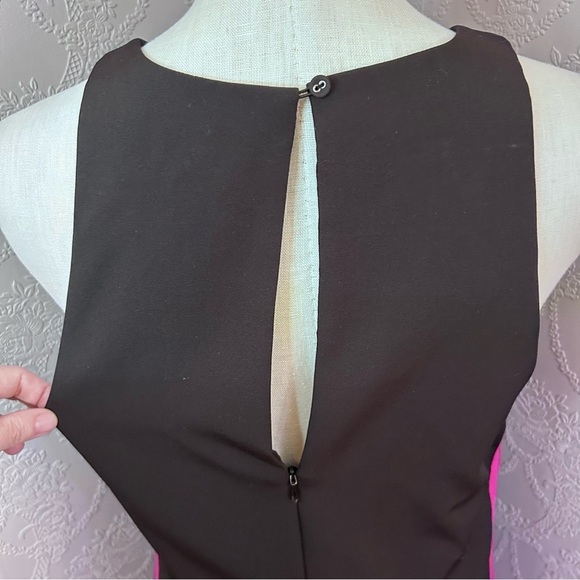 Black and Red Sleeveless Dress Lovers + Friends L large side panel - Picture 6 of 8